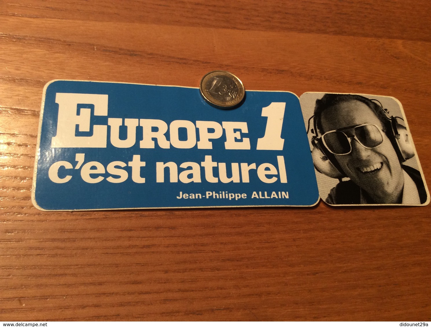 AUTOCOLLANT, Sticker «EUROPE 1 C’est Naturel - Jean-Philippe ALLAIN» (radio) - Autocollants