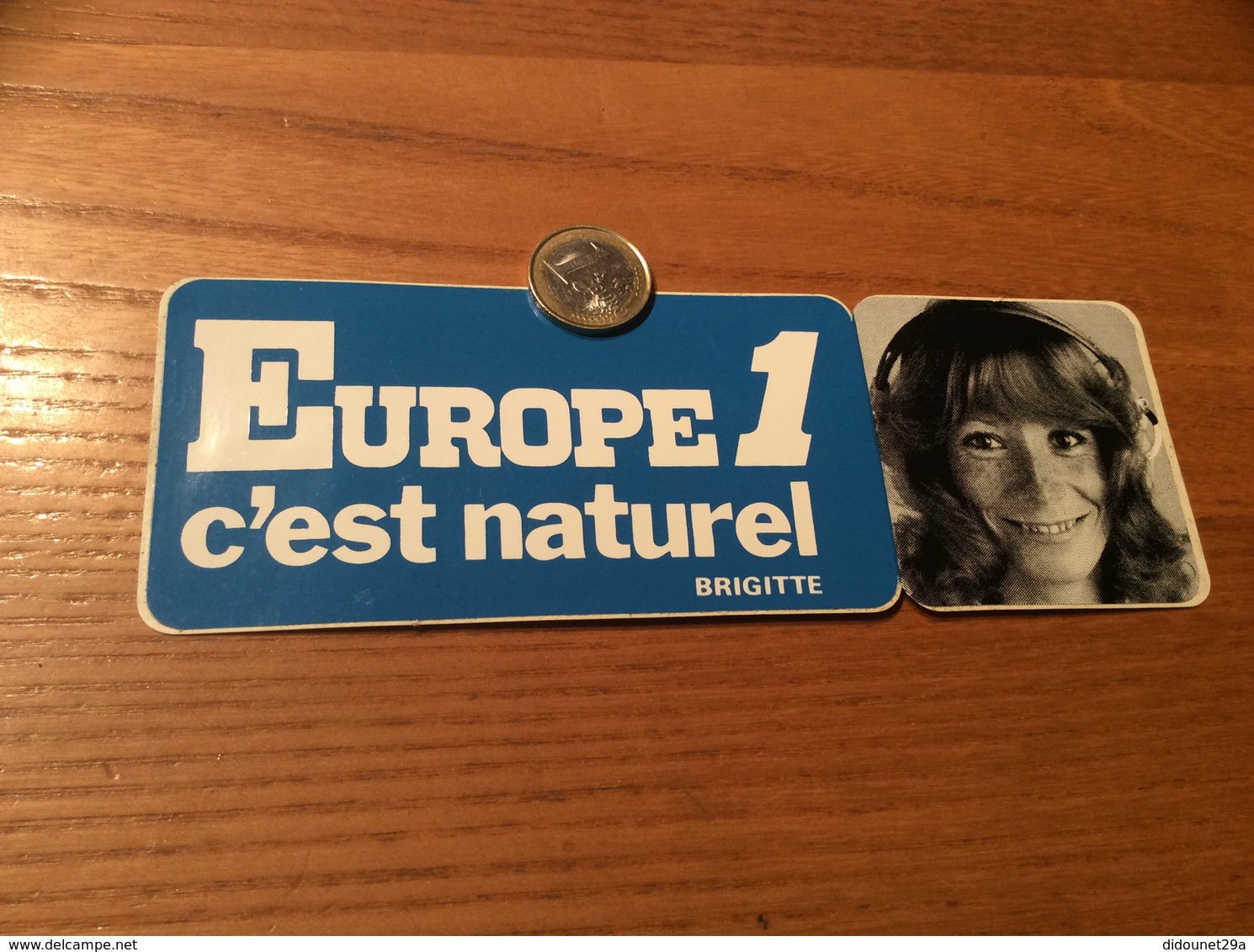 AUTOCOLLANT, Sticker «EUROPE 1 C’est Naturel - BRIGITTE» (radio) - Autocollants