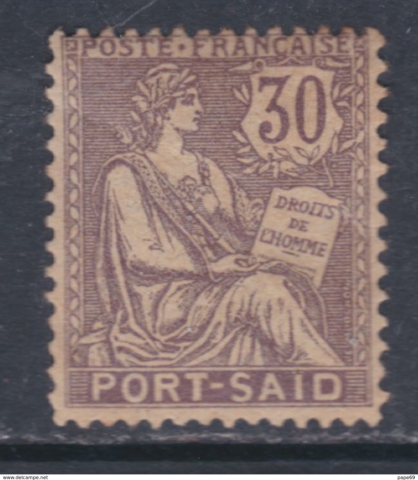 Port-Saïd N° 29 X Partie De Série : 30 C. Violet Trace De Charnière, Sinon TB - Unused Stamps