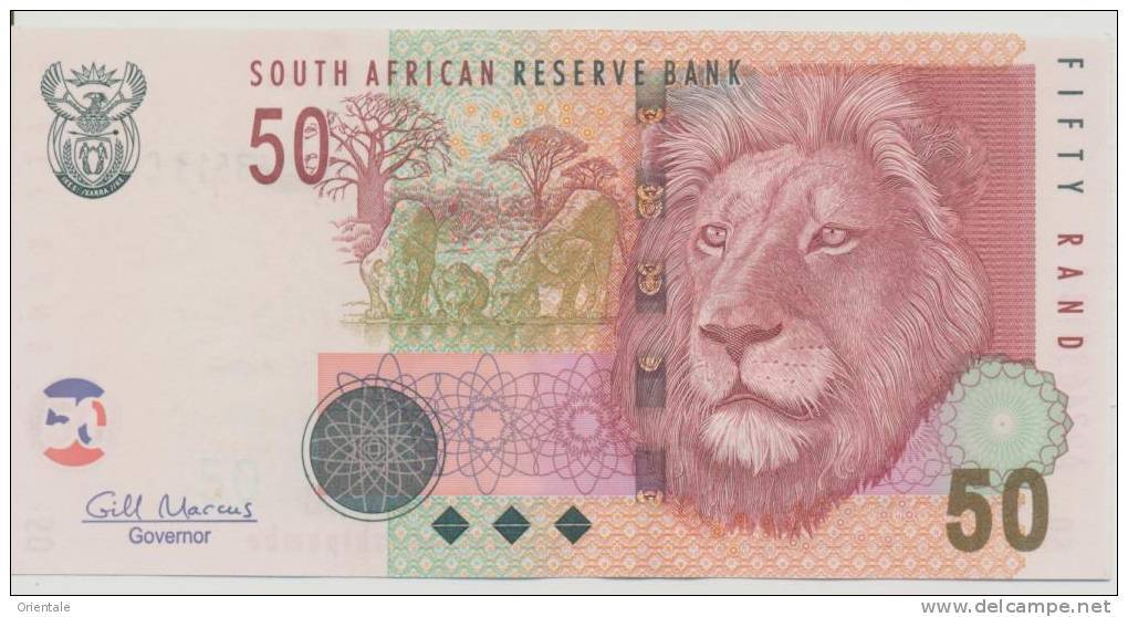 SOUTH AFRICA P. 130b 50 R  2009 UNC - Afrique Du Sud