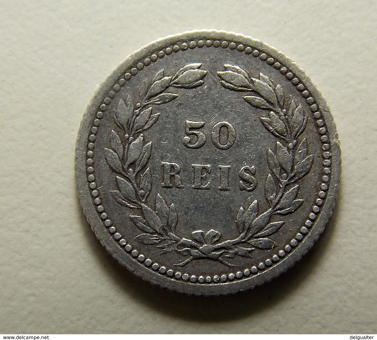 Portugal 50 Reis 1893 Silver - Portugal