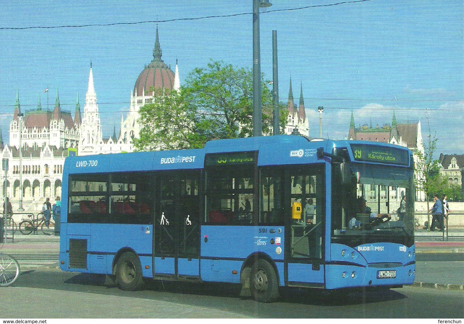 BUS * AUTOBUS * RABA S91 * BKV * PARLIAMENT * BATTHYANY SQUARE * BUDAPEST * Top Card 0989 * Hungary - Buses & Coaches