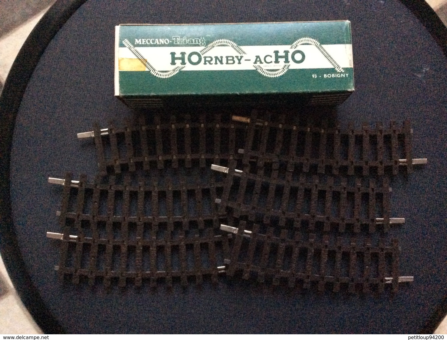 HORNBY-acHO MECCANO-TRIANG 6 1/2 Rails Courbes A 1 Coupure Ref.7641 - Rails