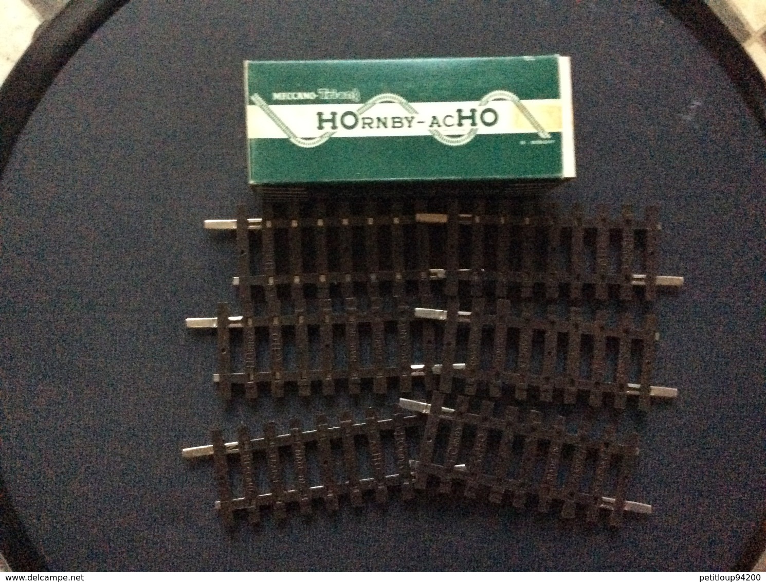 HORNBY-acHO MECCANO-TRIANG 6 1/3 Rails Droits A 1 Coupure Ref.7571 - Rails