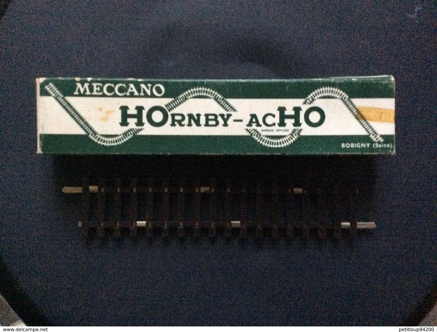 HORNBY-acHO MECCANO-TRIANG 1 2/3 Rail Droit A 2 Coupures Ref. 7590 - Rails