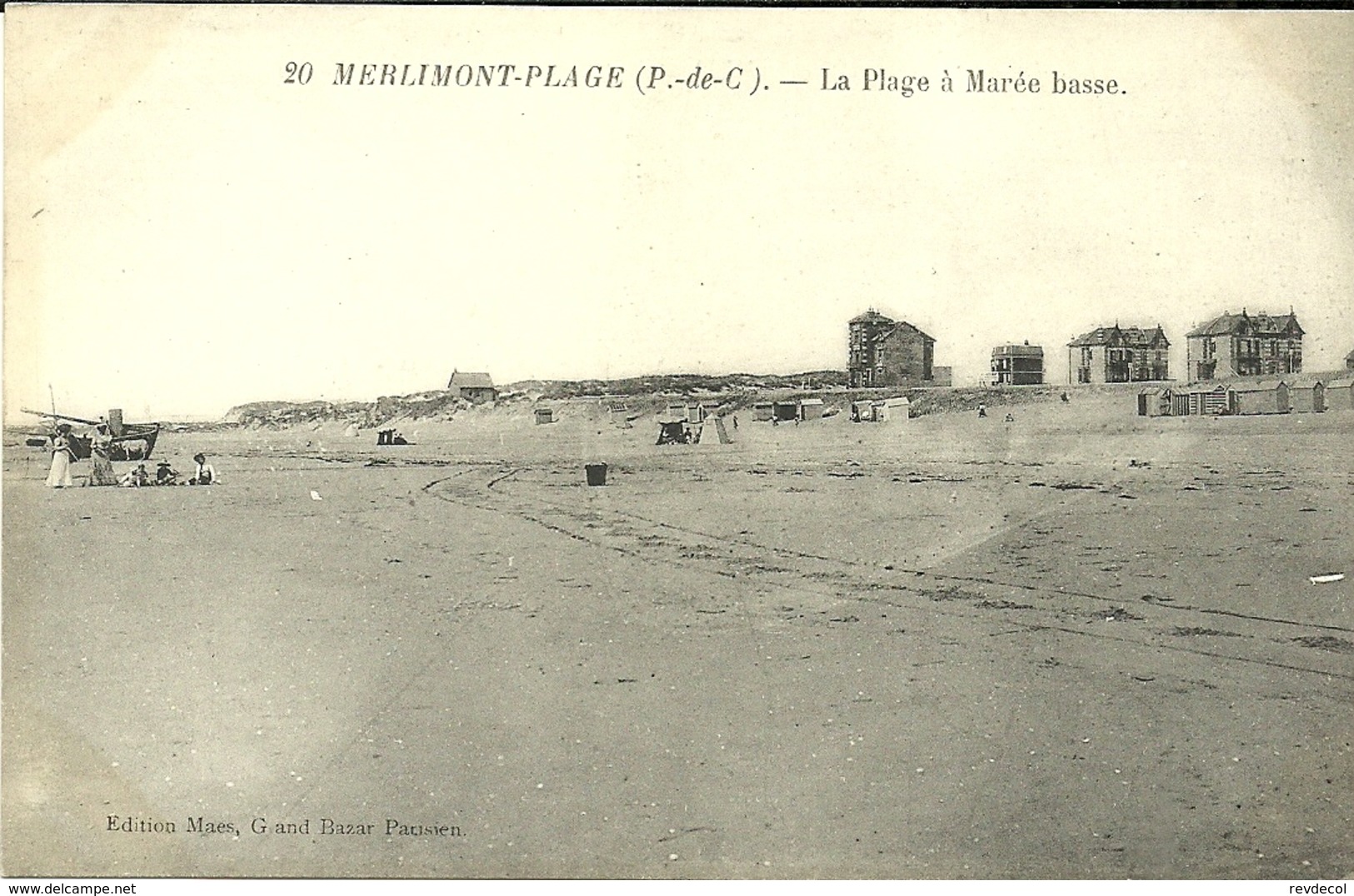 MERLIMONT-PLAGE  -- La Plage à Marée Basse                                   -- Maes 20 - Autres & Non Classés