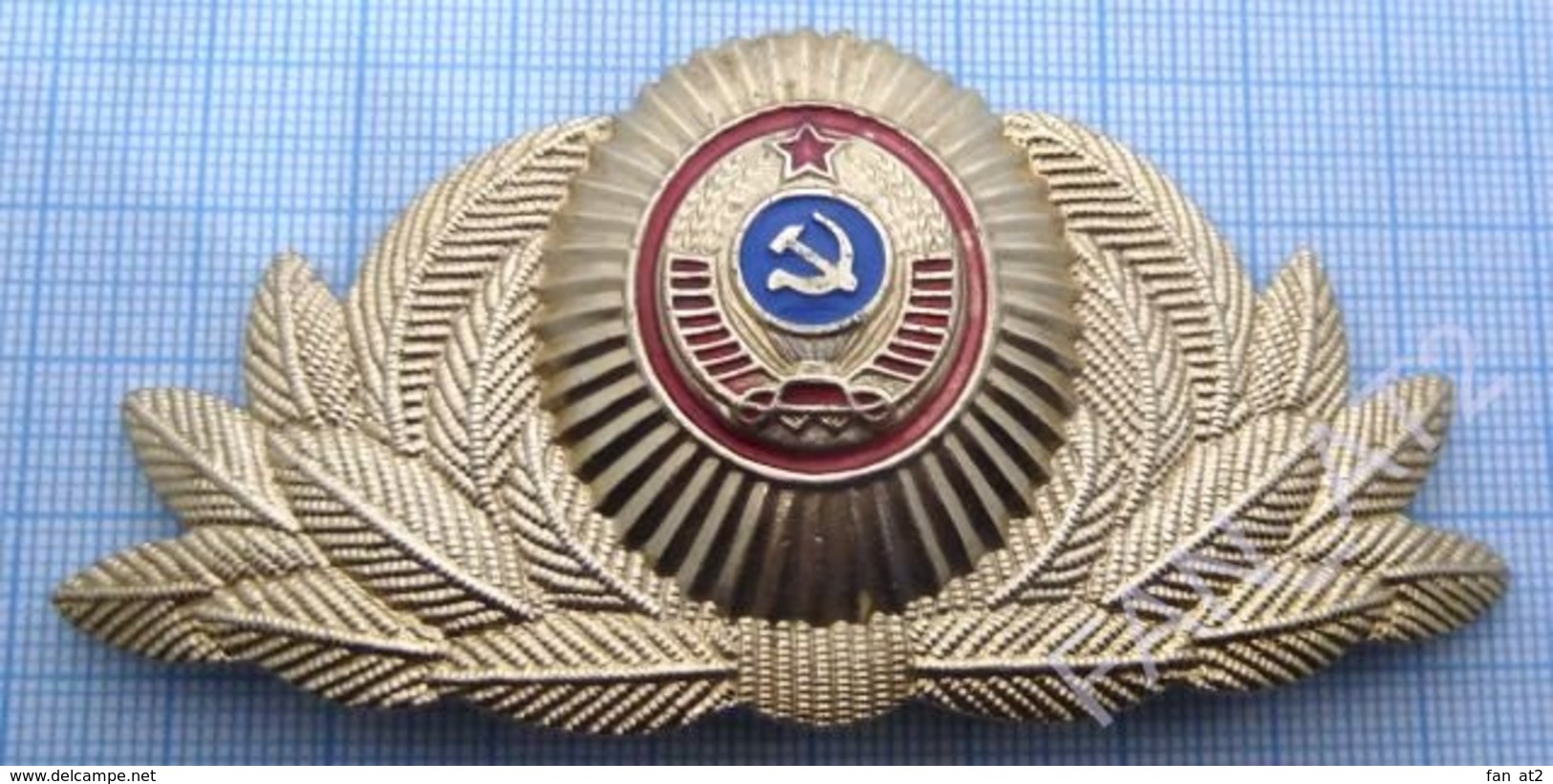 USSR Soviet Union RUSSIA Cap Hate Badge Cockade Senior Officer MIA  POLICE. 1970-1980s - Police