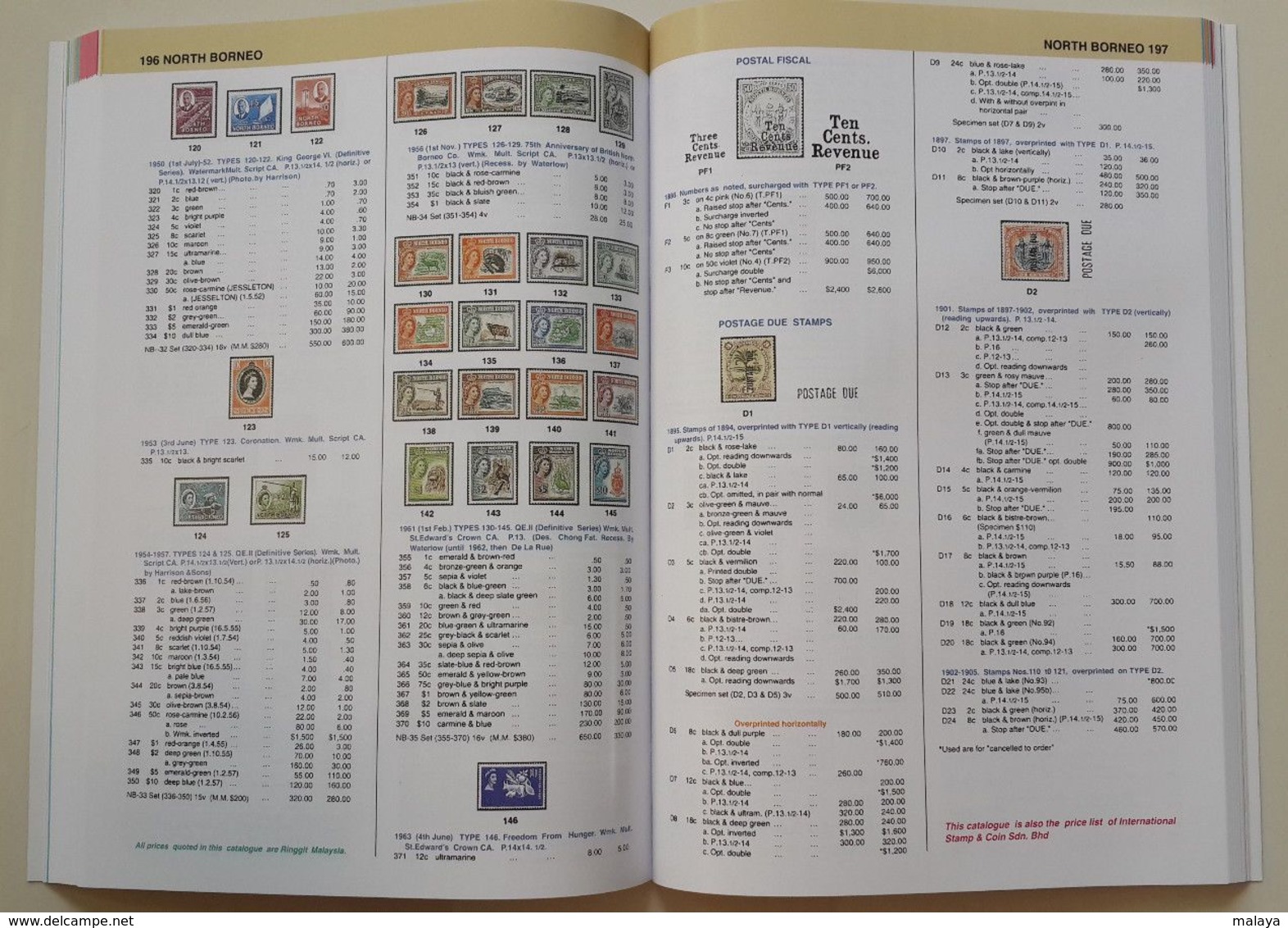 Malaya Sarawak Borneo Kelantan States Malaysia 1900 1957 2018 1st Stamp Catalogue  & Revenue Postal Stationary Error