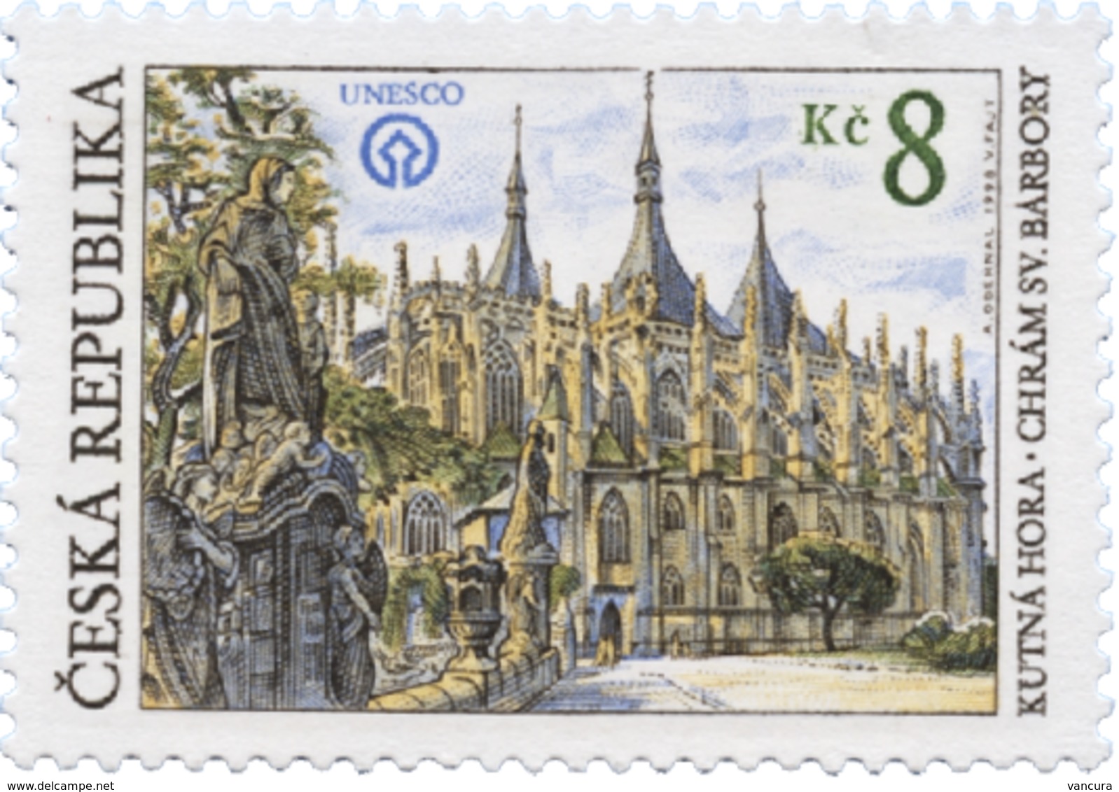 ** 193 Czech Republic St. Barbara Church In Kutna Hora Kuttenberg 1998 - Chiese E Cattedrali