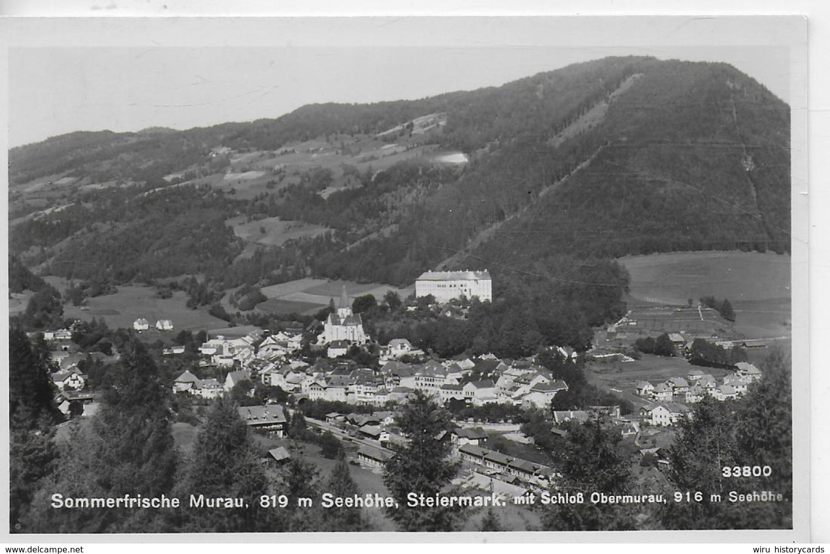 AK 0161  Murau Mit Schloß Obermurau - Verlag Ledermann Um 1941 - Sonstige & Ohne Zuordnung