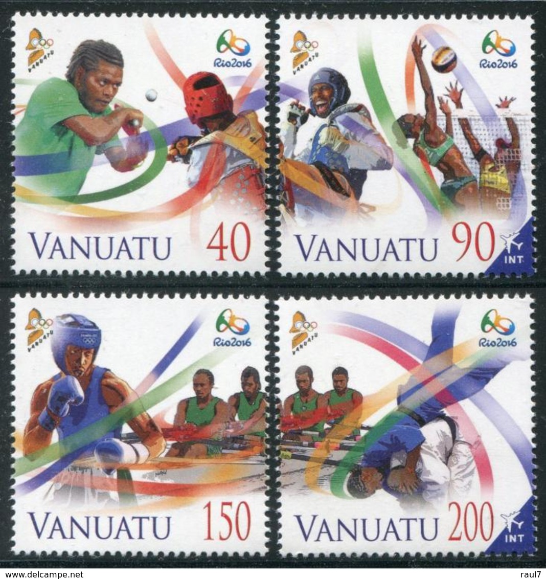 Vanuatu 2016 - Jeux Olympiques, Rio 2016 - 4 Val Neufs // Mnh - Vanuatu (1980-...)