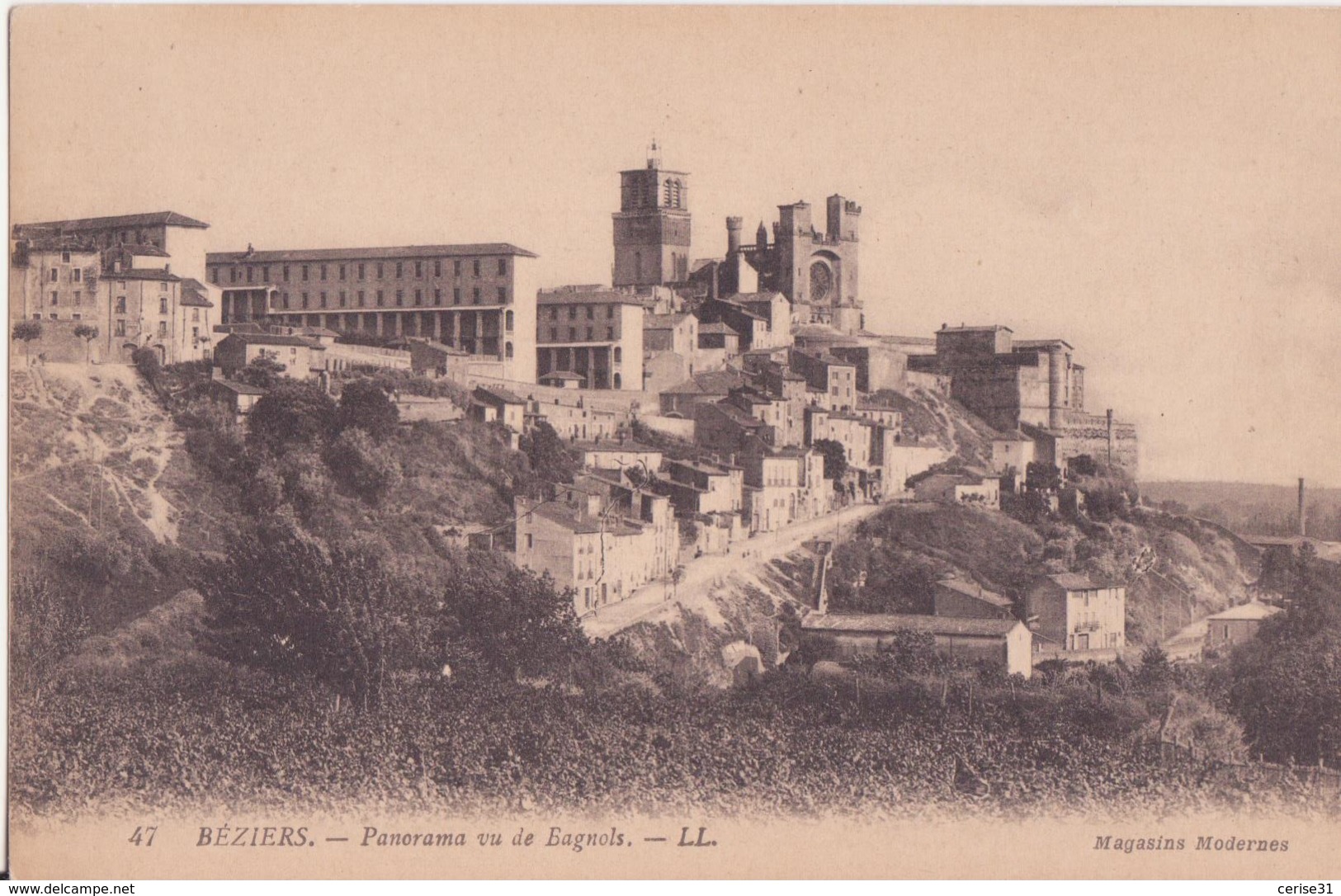 CPA .  47. BEZIERS Panorama Vu De Bagnols - Beziers