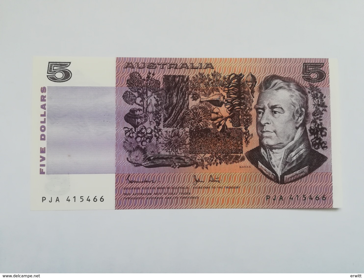 AUSTRALIA 5 DOLLARS - 1974-94 Australia Reserve Bank (paper Notes)