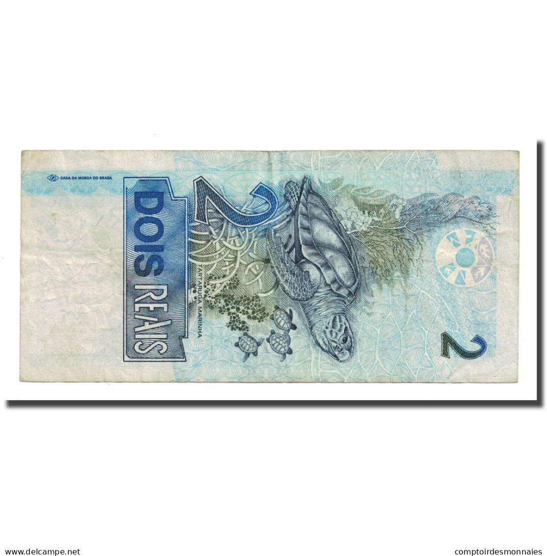 Billet, Brésil, 2 Reais, Undated (2001), KM:249a, TTB - Brésil