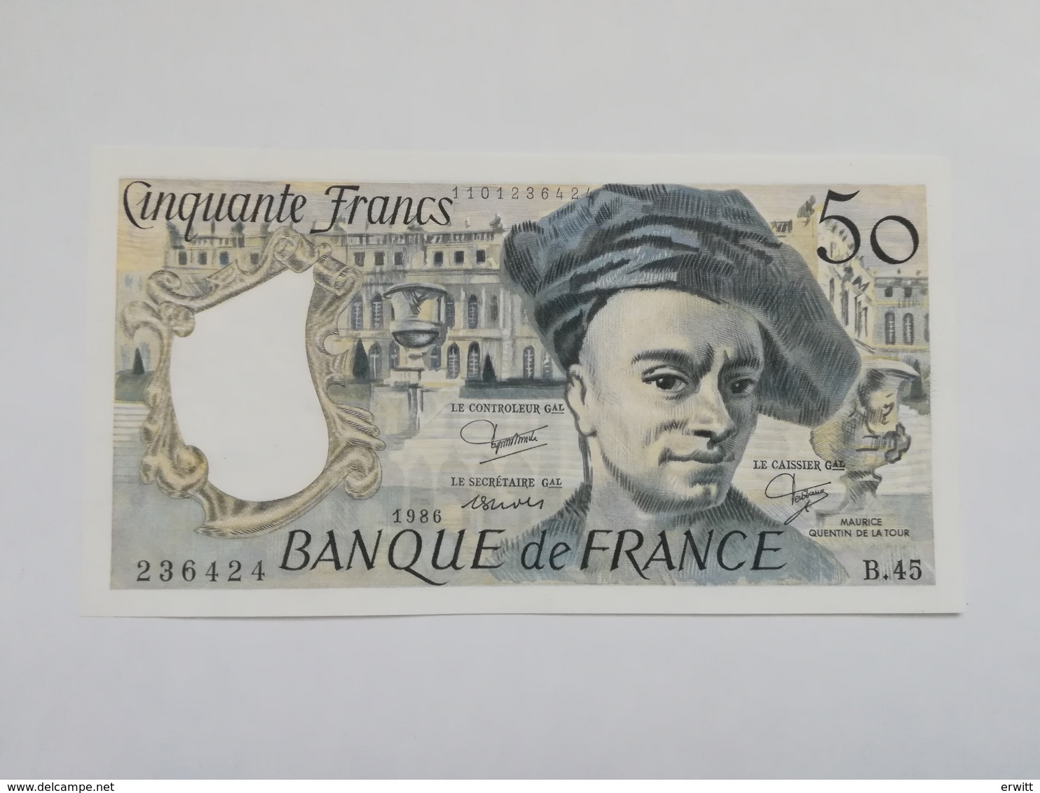 FRANCIA 50 FRANCS 1986 - 50 F 1976-1992 ''Quentin De La Tour''