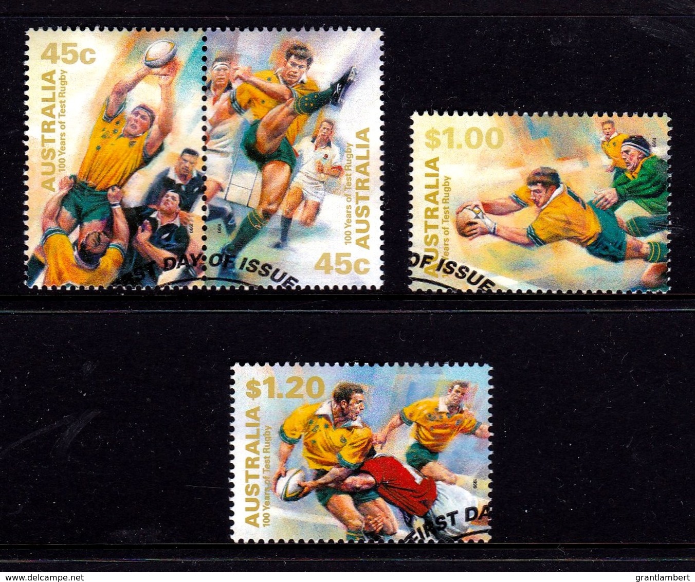 Australia 1999 Test Rugby - 100 Years Set Of 4 Used - Used Stamps