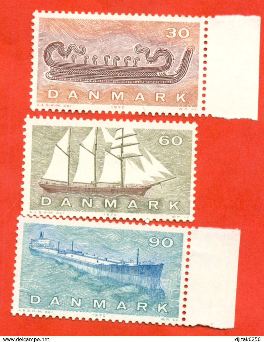 Denmark 1970. Ships.  Unused Stamps. - Ships