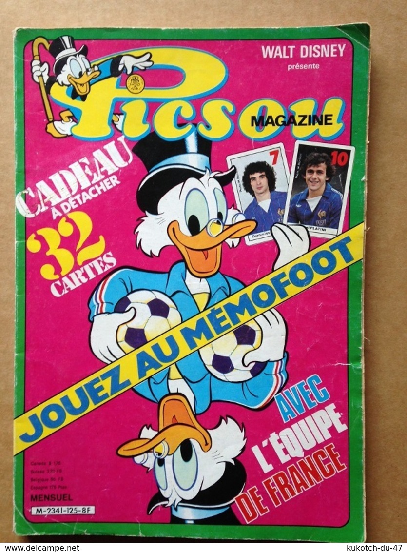 Disney - Picsou Magazine ° Année 1982 - N°125 (avec Grand Défaut D'usure) - Picsou Magazine