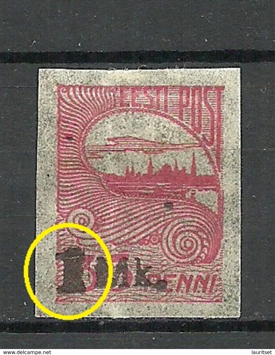 ESTLAND ESTONIA Michel 19 E: 8 ERROR Variety Abart * - Estland