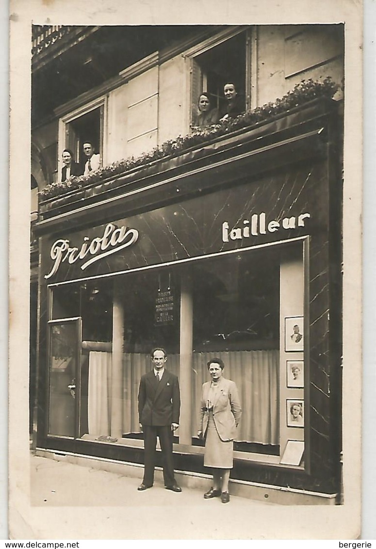 St/          Carte Photo     Magasin De Tailleur   Priola   Endroit A Définir? - Photographie