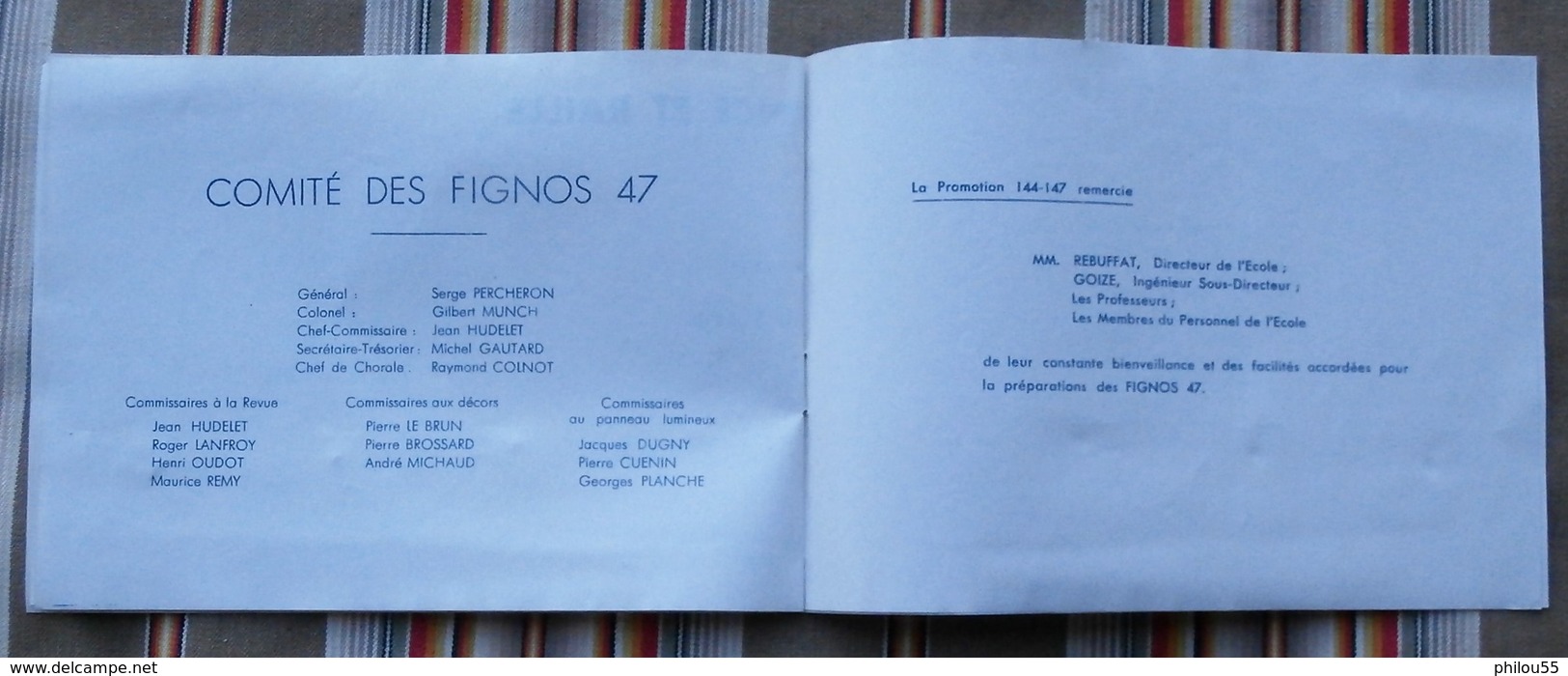 Programme FETE DES FIGNOS 1947