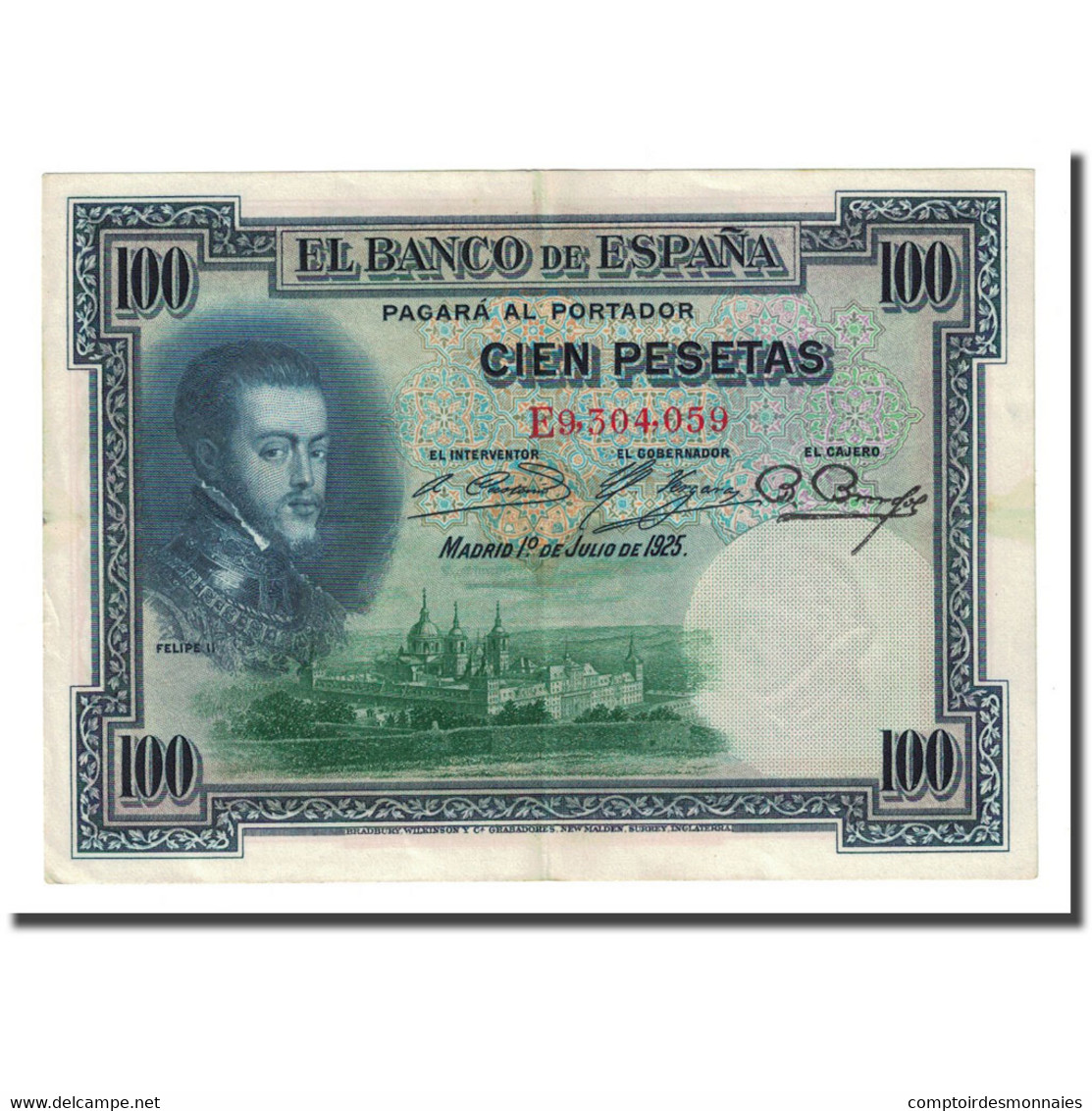 Billet, Espagne, 100 Pesetas, 1925-07-01, KM:69c, SUP - 100 Pesetas