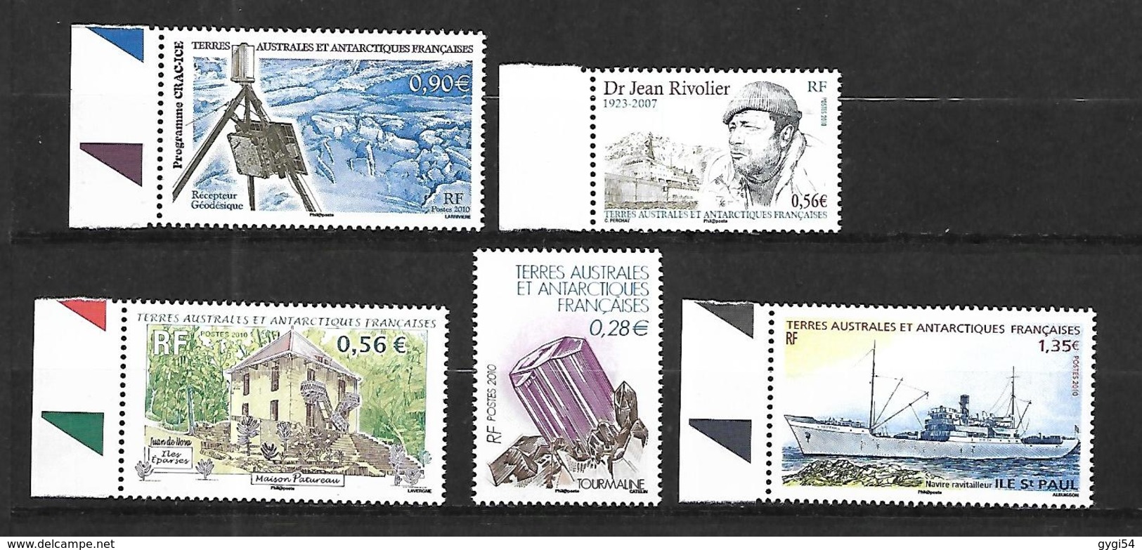 TAAF  2010  Cat Yt N° 555 à 559   N** MNH - Neufs