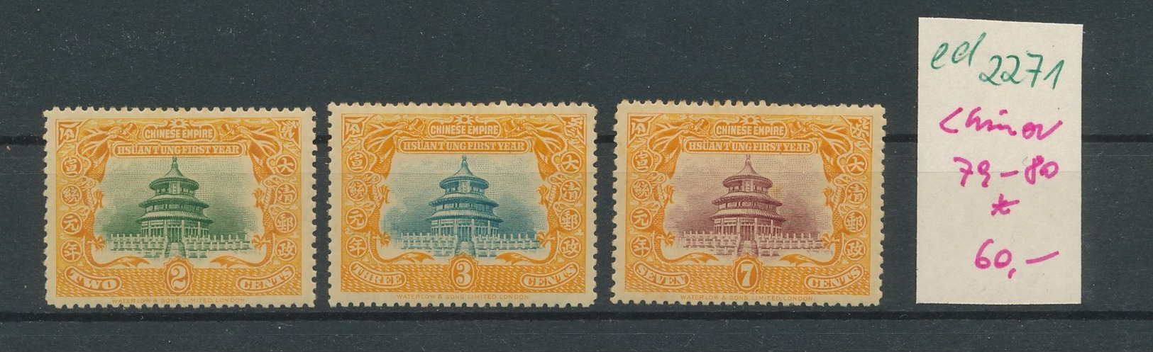 China 3 Alte Marken.... *    (ed2271  ) Siehe Scan - Unused Stamps