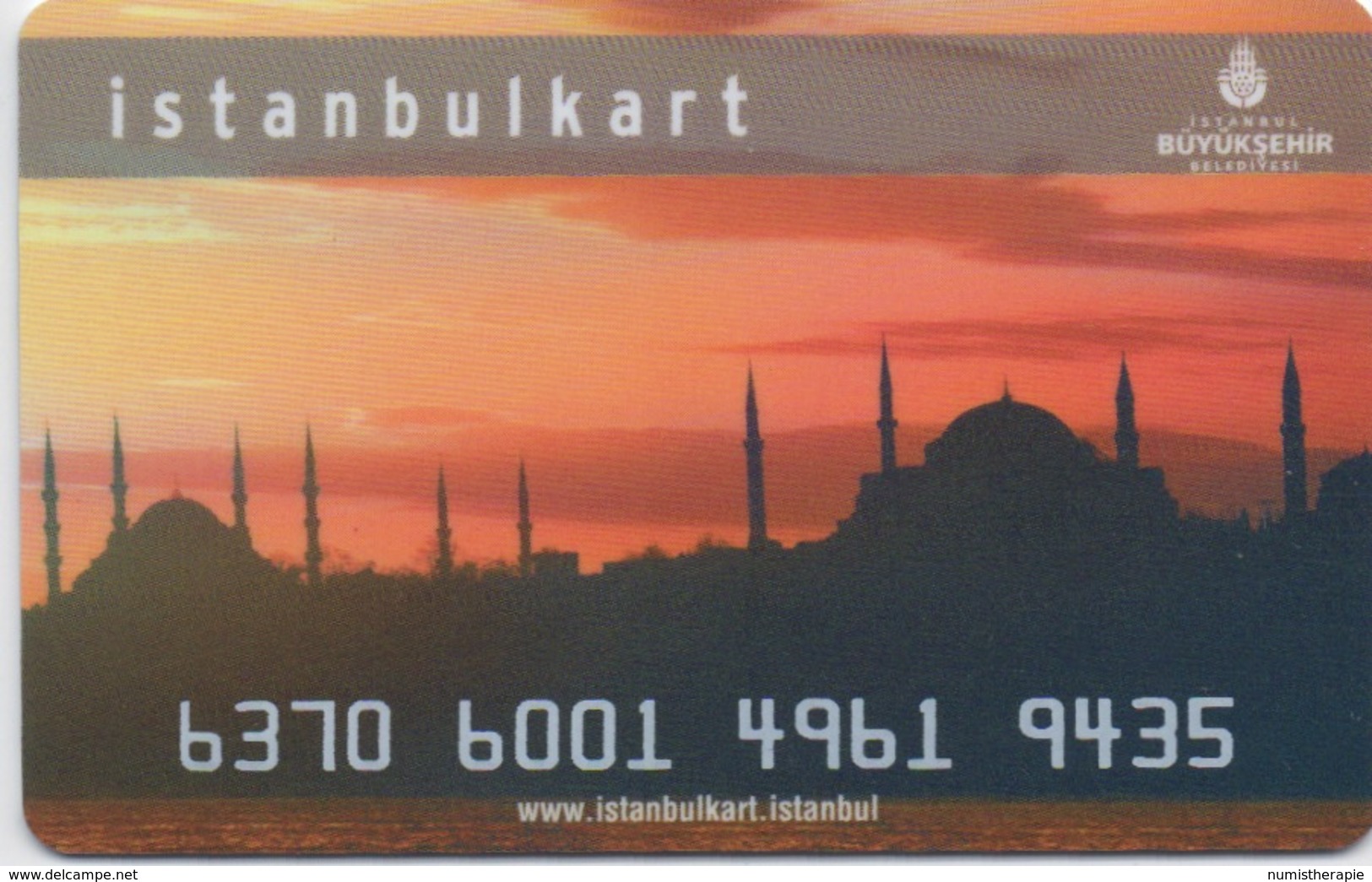 Carte De Transport Istanbul - Autres & Non Classés