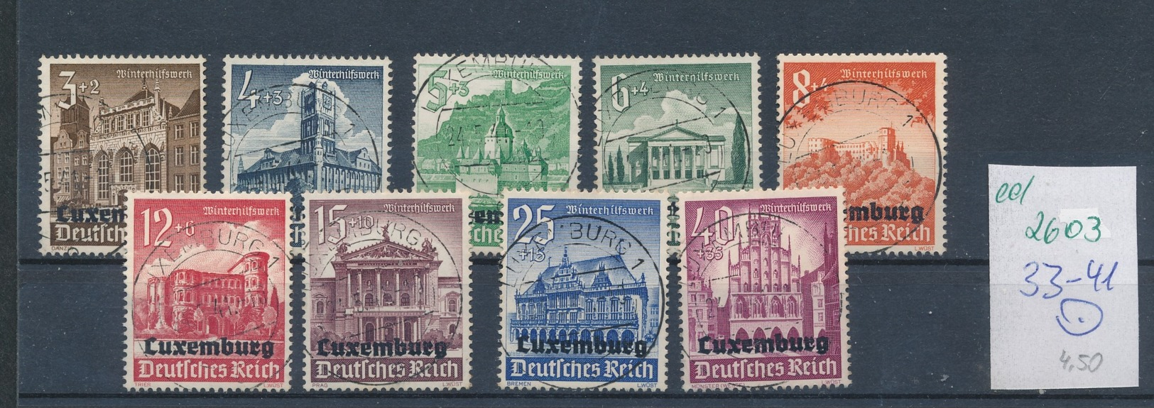 Luxemburg  Nr.33-41 O    (ed2603  ) Siehe Scan - Besetzungen 1938-45