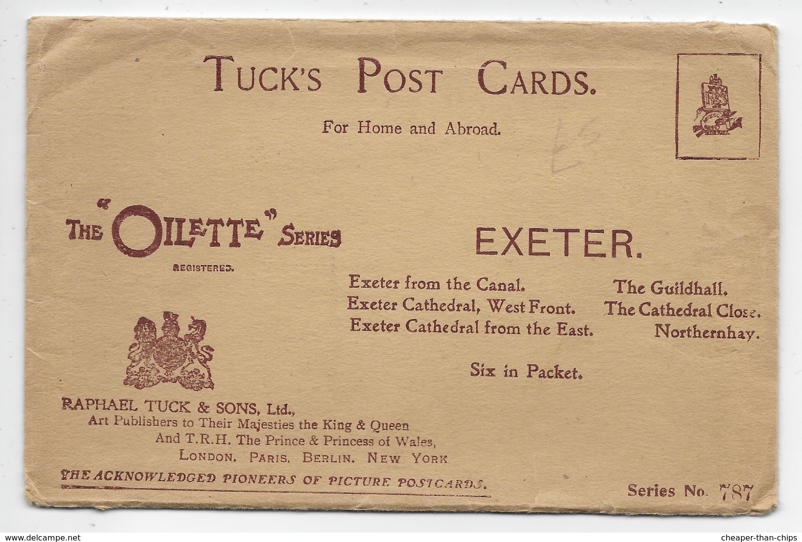 Exeter - Tuck Oilette Series 787 - Complete In Original Envelope - Exeter