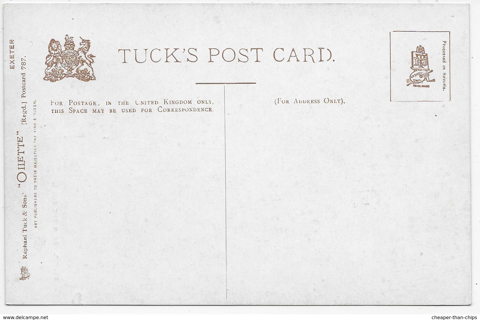 Exeter - Tuck Oilette Series 787 - Complete In Original Envelope - Exeter