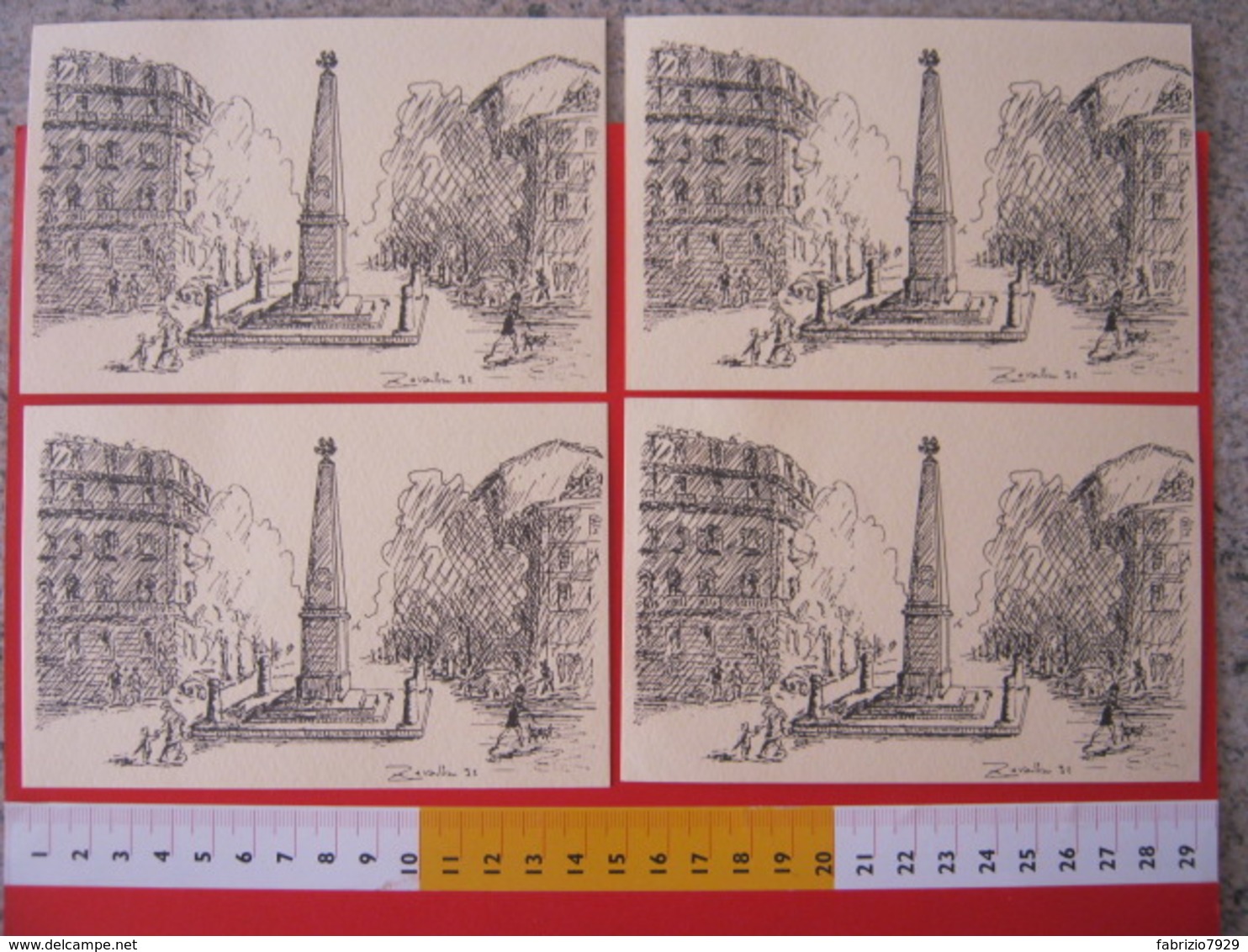 A.09 ITALIA ANNULLO - 1992 TORINO 40 ANNI LIONS CLUB OBELISCO MOTI 1821 RISORGIMENTO FR. CRISTOFORO COLOMBO SERIE 4 CARD - Altri & Non Classificati