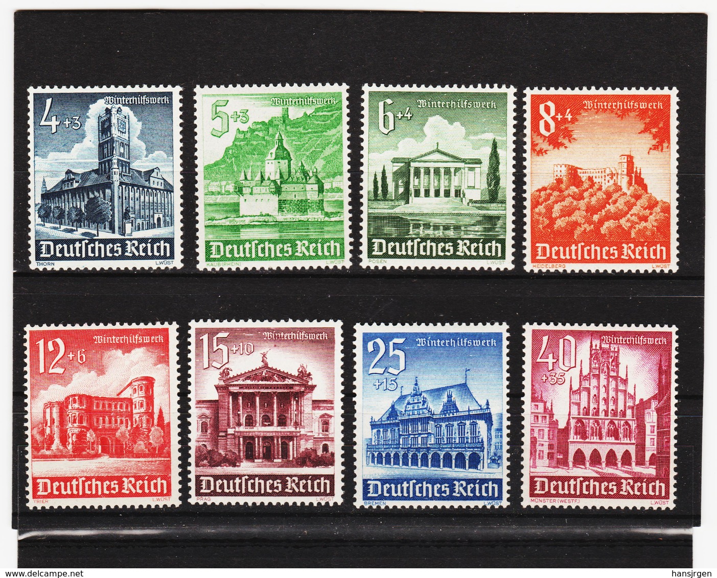 AUA1124 DEUTSCHES REICH 1940  MICHL  751/59  ** Postfrisch Siehe ABBILDUNG - Ungebraucht