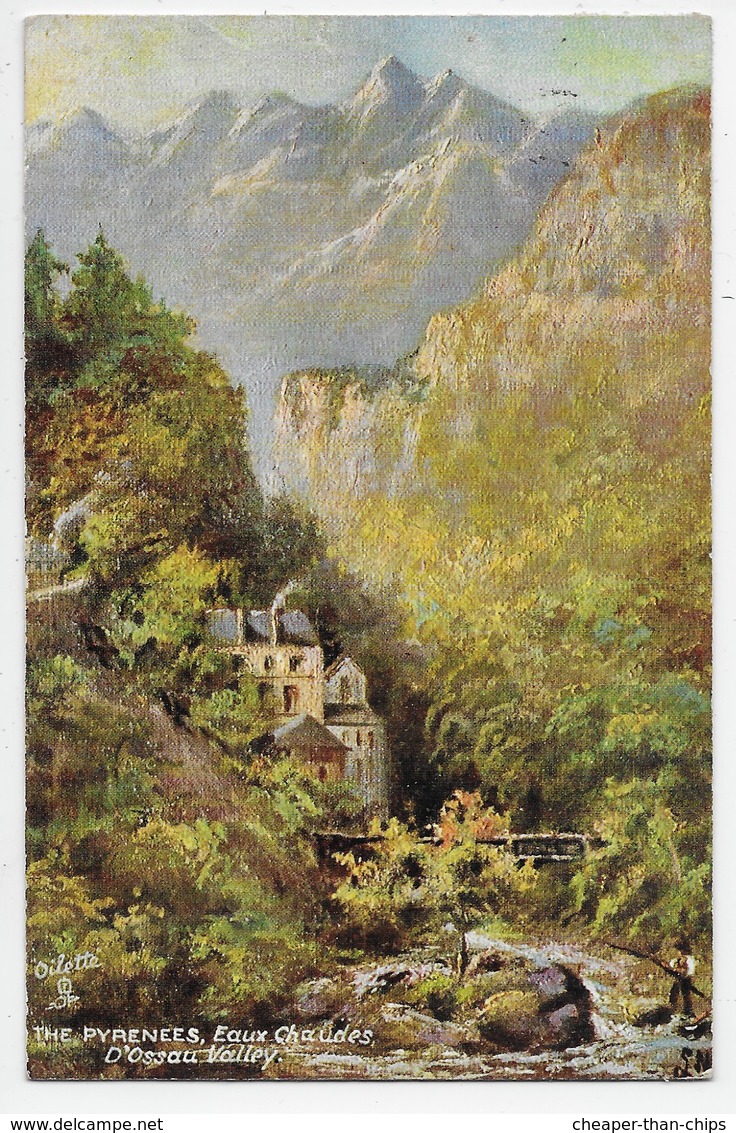 The Pyrenees, Eaux Chaudes, D'Ossau Valley - Tuck Oilette 7395 - Midi-Pyrénées