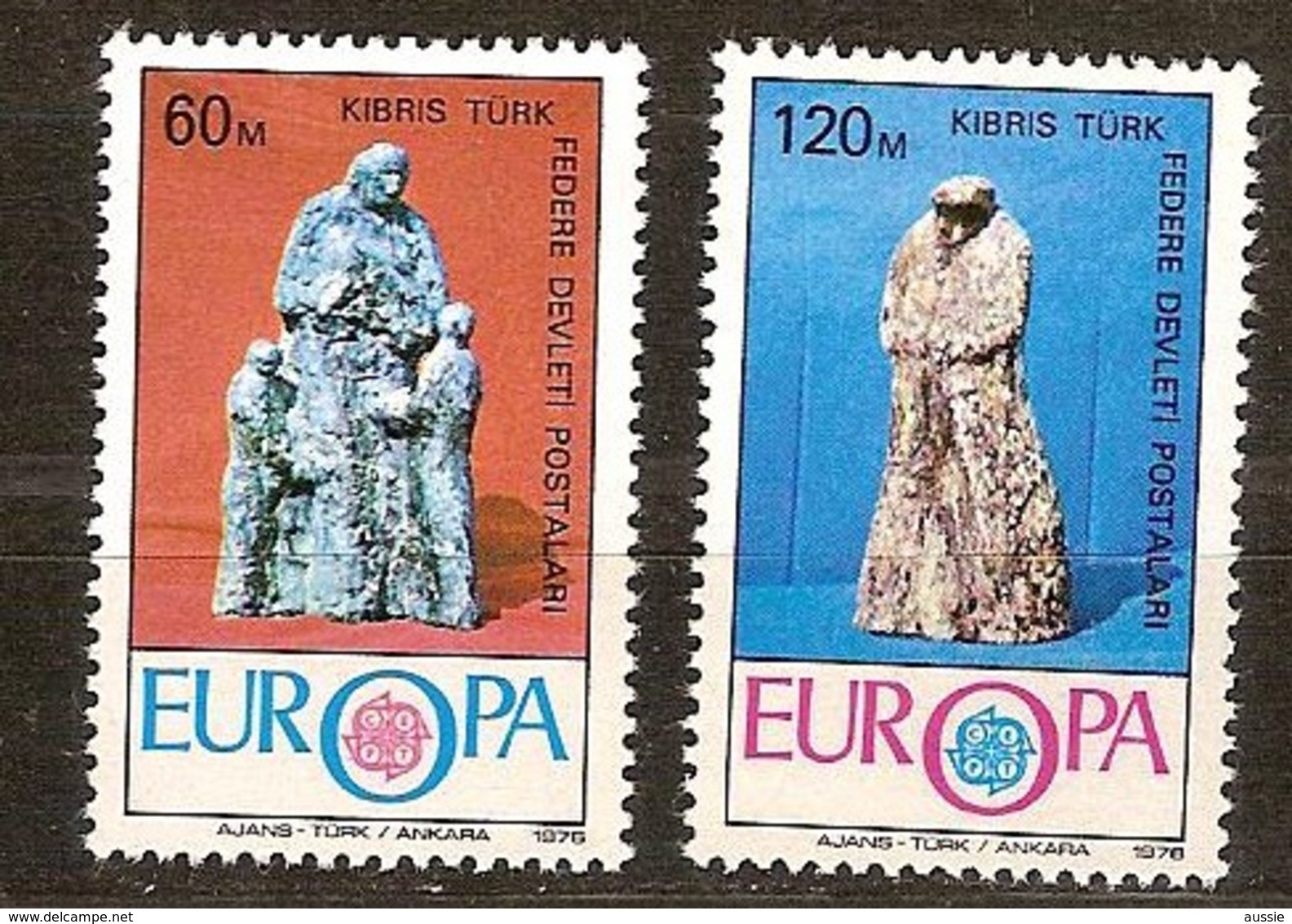 Chypre Turquie Cyprus Cept 1976 Yvertn°  16-17 *** MNH   Cote 3 Euro - Neufs