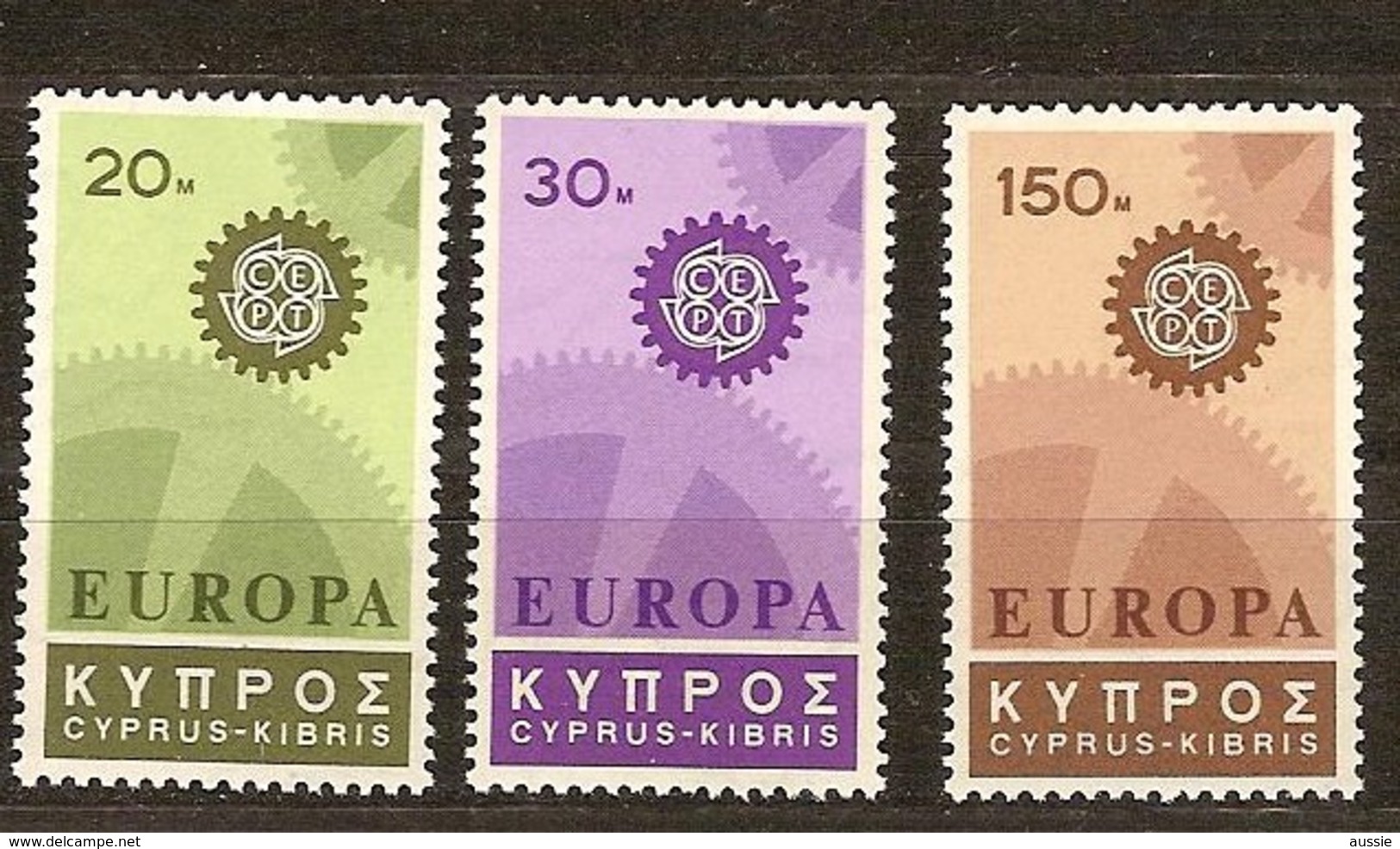 Chypre Cyprus Cept 1967 Yvertn°  284-286 *** MNH   Cote 9 Euro - Neufs