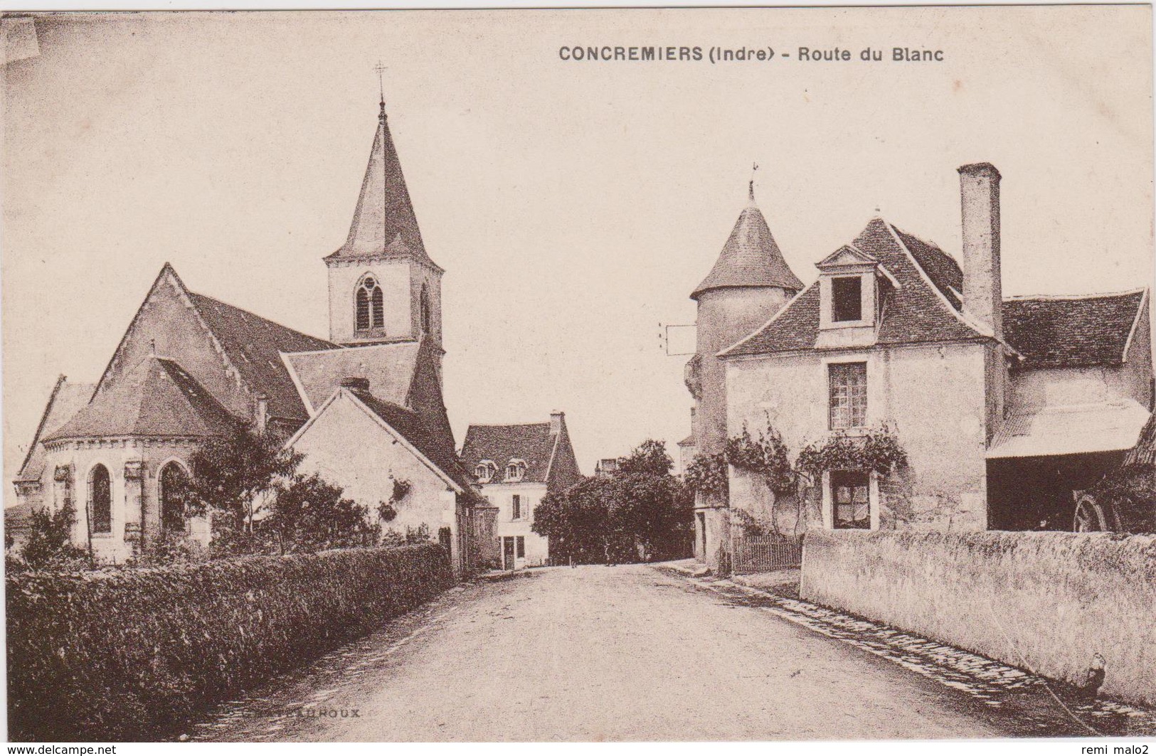 CARTE POSTALE   CONCREMIERS 36  Route Du Blanc - Autres & Non Classés