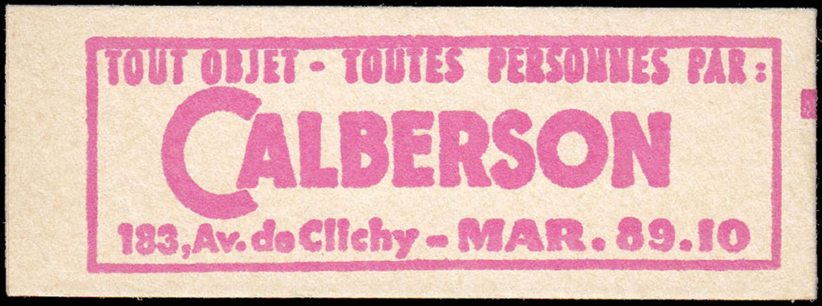 FRANCE Carnets  1331-C2, Série 102-63, Calberson: 0.25f. Coq De Decaris - Autres & Non Classés