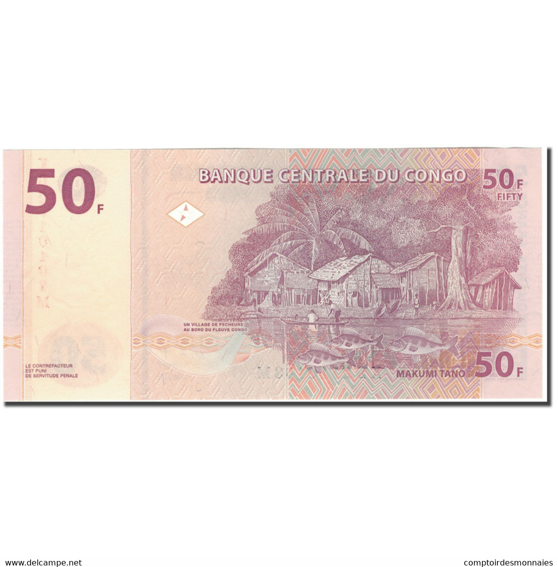 Billet, Congo Democratic Republic, 50 Francs, 2013-06-30, KM:97a, SPL+ - Democratic Republic Of The Congo & Zaire