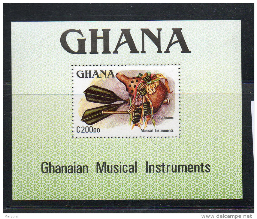 LOT 617 - GHANA BF 128 ** - INSTRUMENTS DE MUSIQUE - Cote 7.50 € - Musique