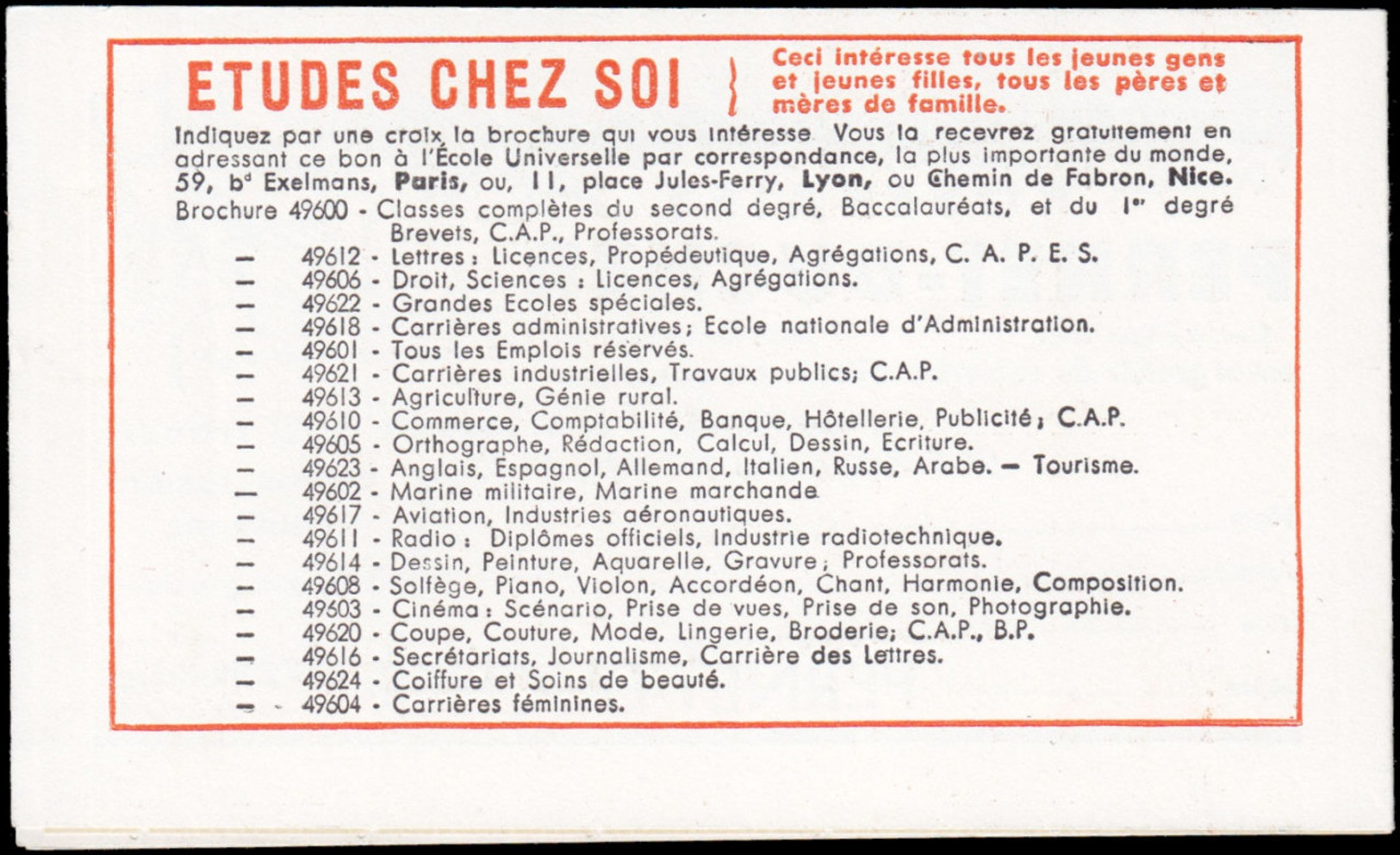 FRANCE Carnets  1011-C12, Série 1-56, Cd. 25/2/56 Avec N°: 15f. Muller Rouge, Hahn-Bic-Hahn-Bic Photo*/mixer*/rose* - Autres & Non Classés