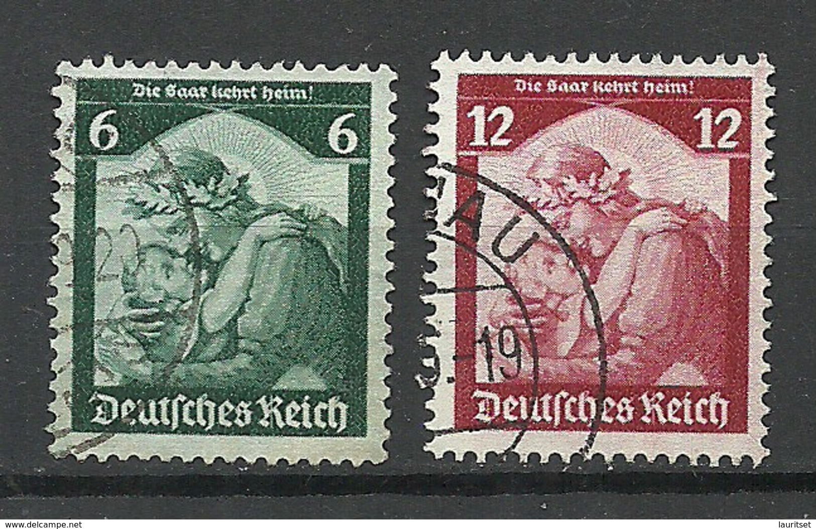 Deutsches Reich 1935 Michel 566 - 567 O - Gebraucht