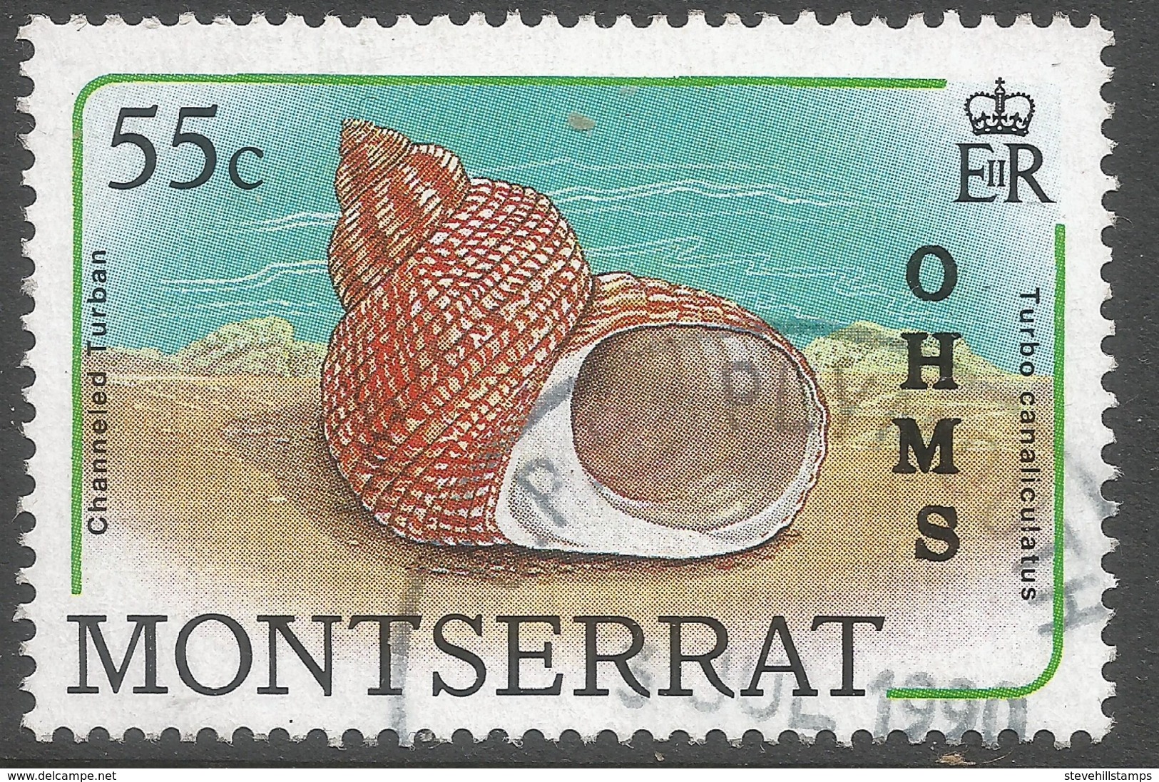 Montserrat. 1989 Official. 55c Used. SG O82 - Montserrat