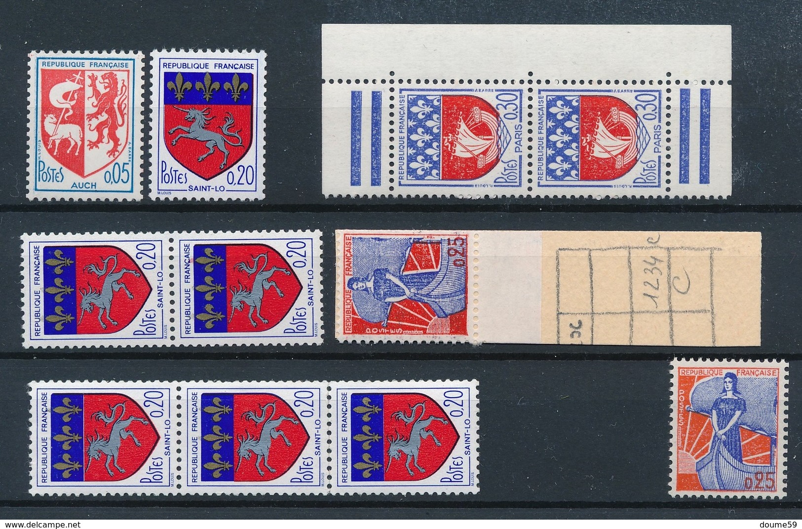 CK-302: FRANCE: Lot**  Roulettes Et Issus De Carnets - Roulettes