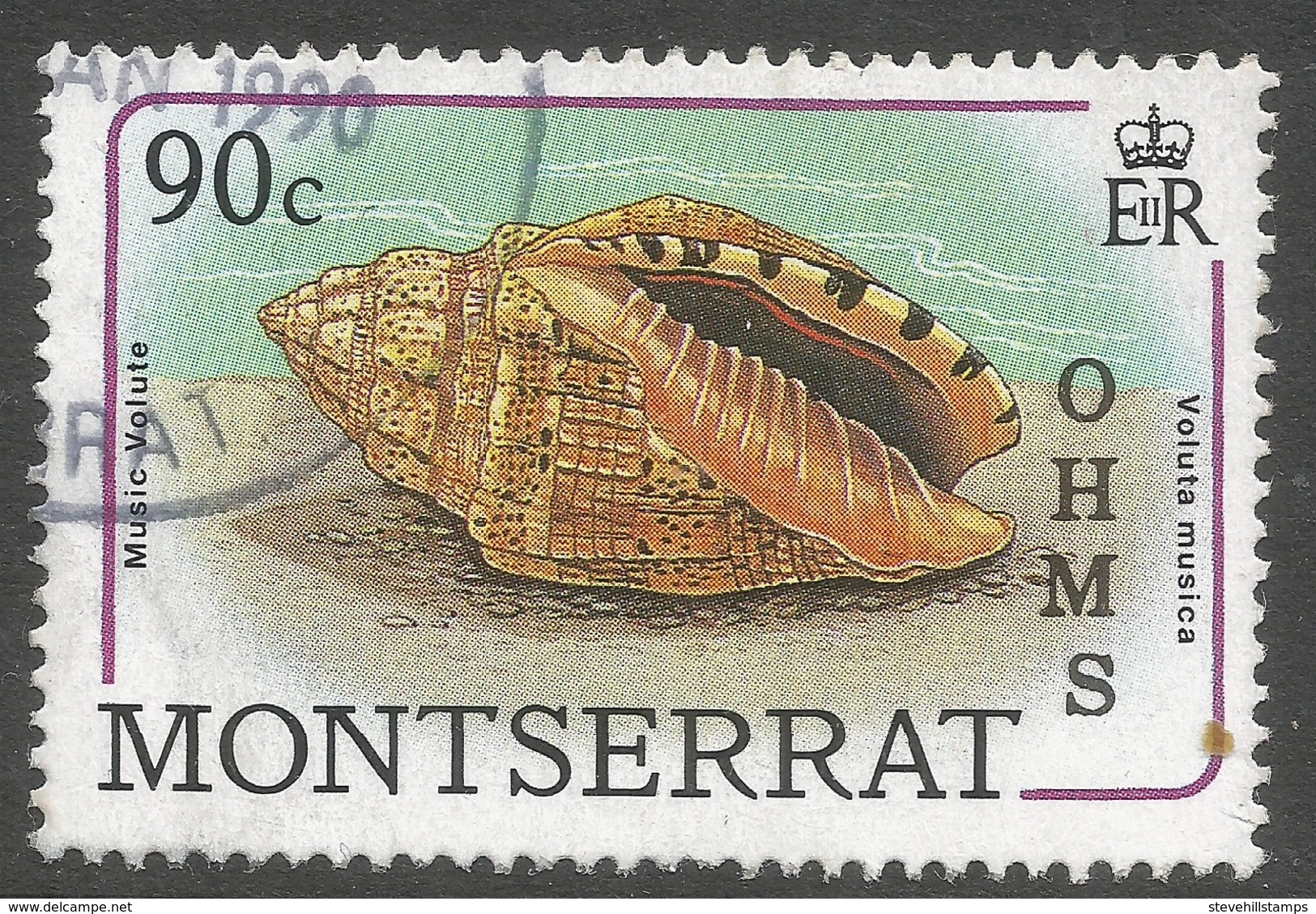 Montserrat. 1989 Official. 90c Used. SG O84 - Montserrat