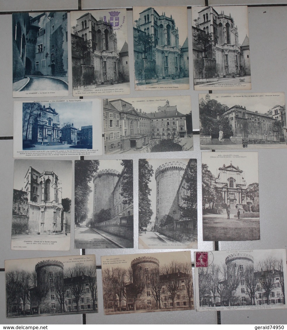 Lot De 38 Cartes -Château Des Ducs De Savoie Et Sainte-Chapelle - Chambery