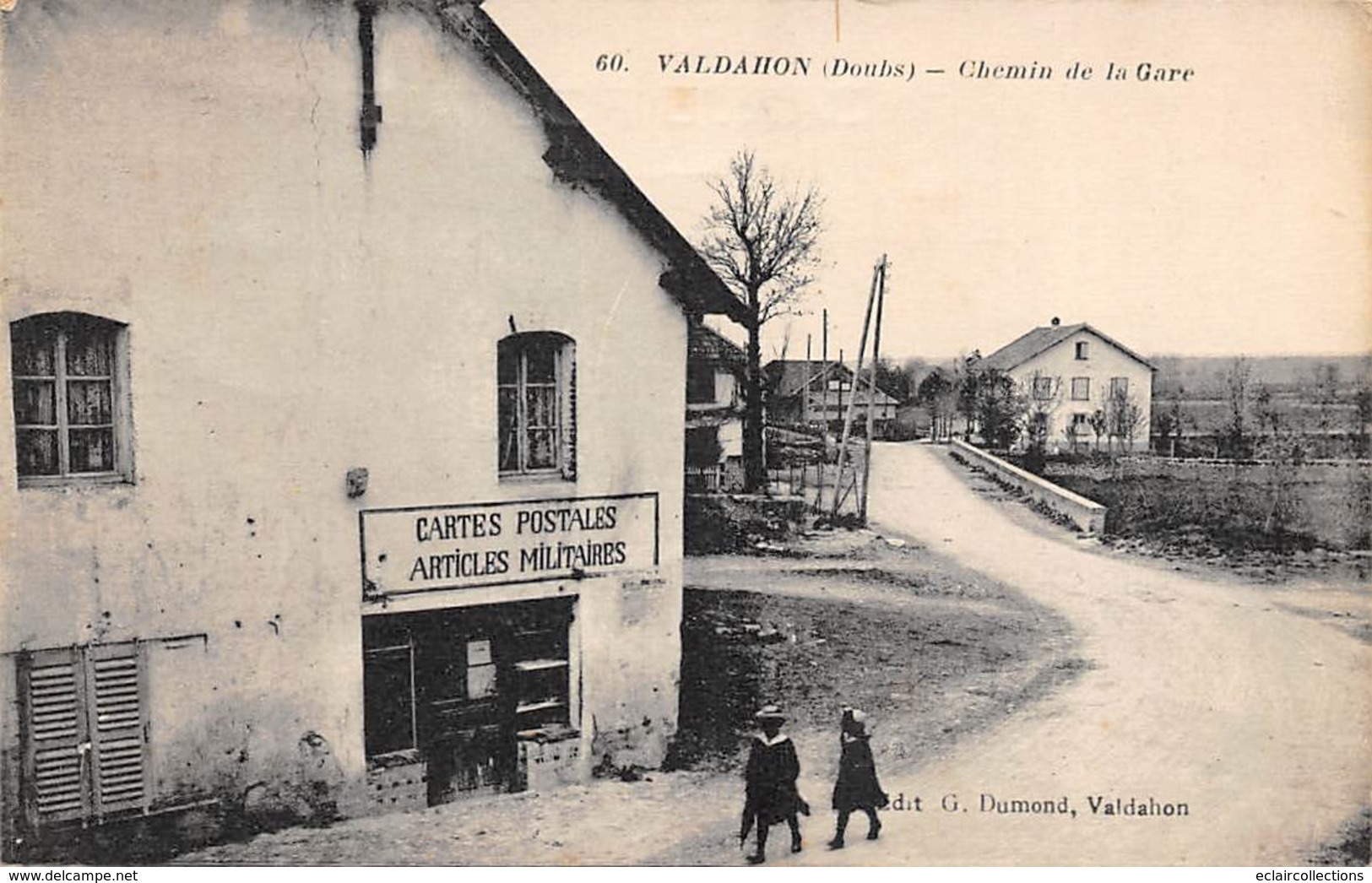 Le Valadhon        25       Chemin De La Gare.Magasin De Cartes Postales       (Voir Scan) - Sonstige & Ohne Zuordnung