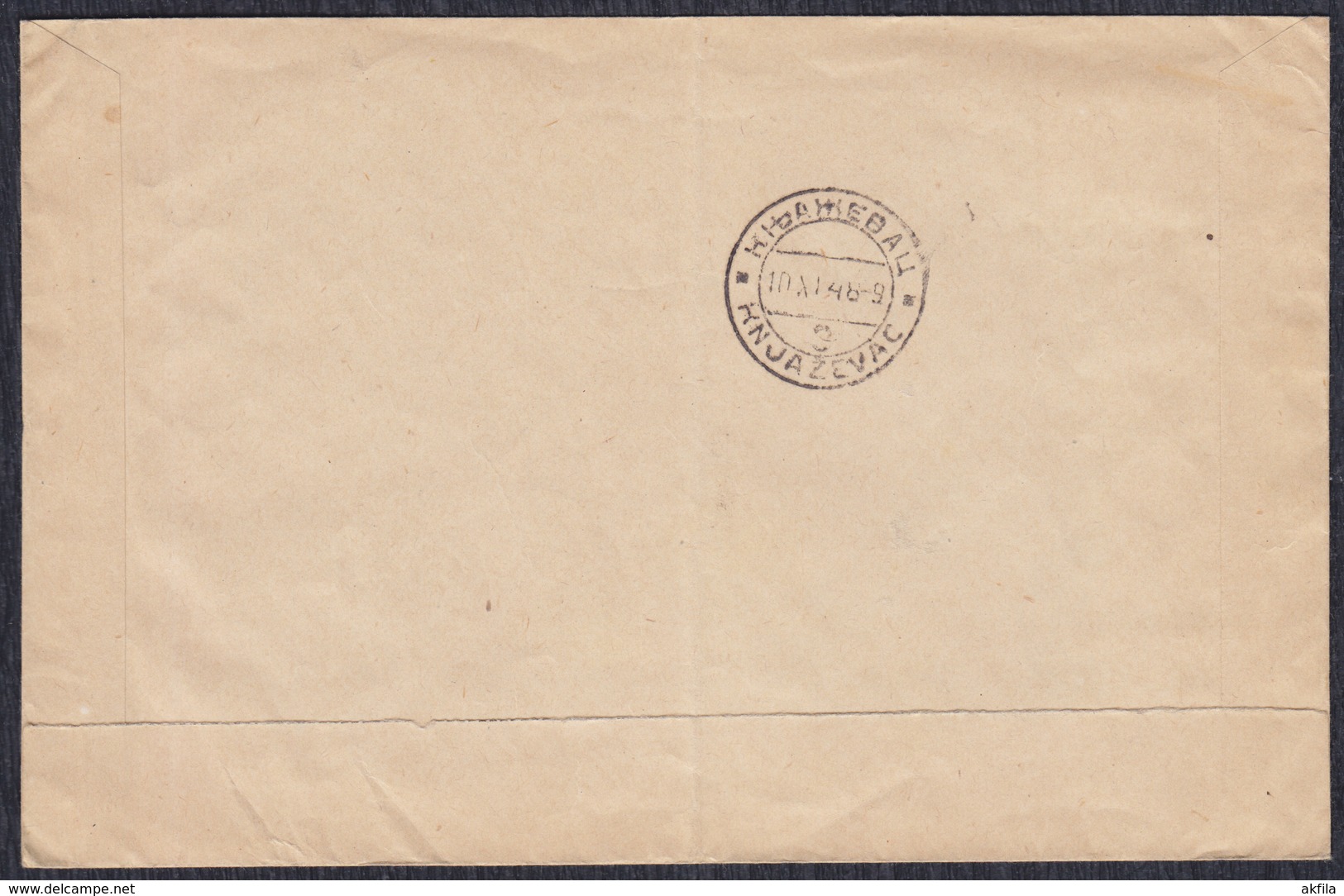 Yugoslavia 1948 Official Letter Franked With Definitive And Official Stamps, Sent From Svrljig To Knjazevac - Briefe U. Dokumente