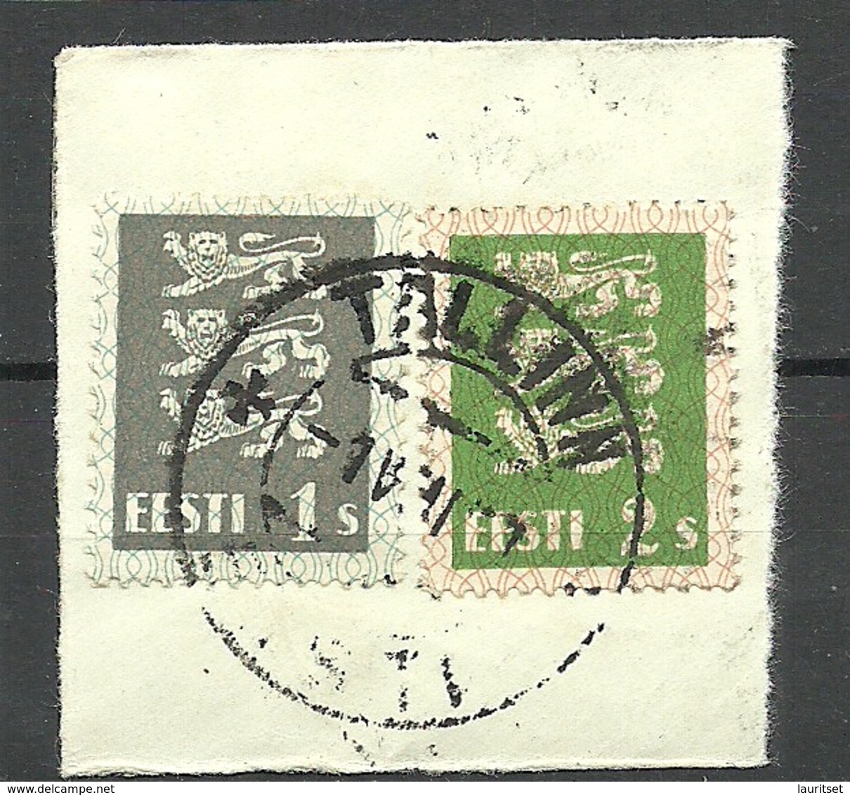 Estland Estonia 1928 Briefstück Mit Michel 74 & 75 O Tallinn - Estonie